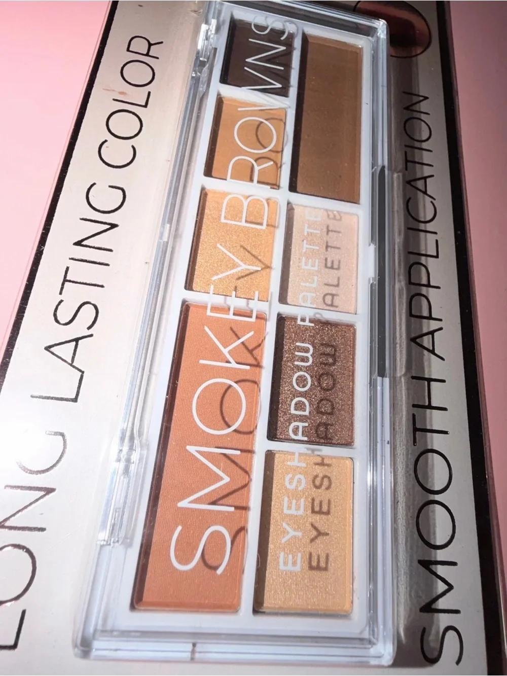 Smokey brown eyeshadow pallet